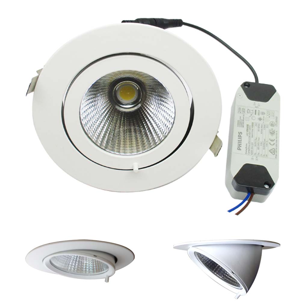 Lampen Licht Led Gimbal Downlight w 4000k Kardanisch Schwenkbar Shopbeleuchtung Strahler Onebitjr Com Br