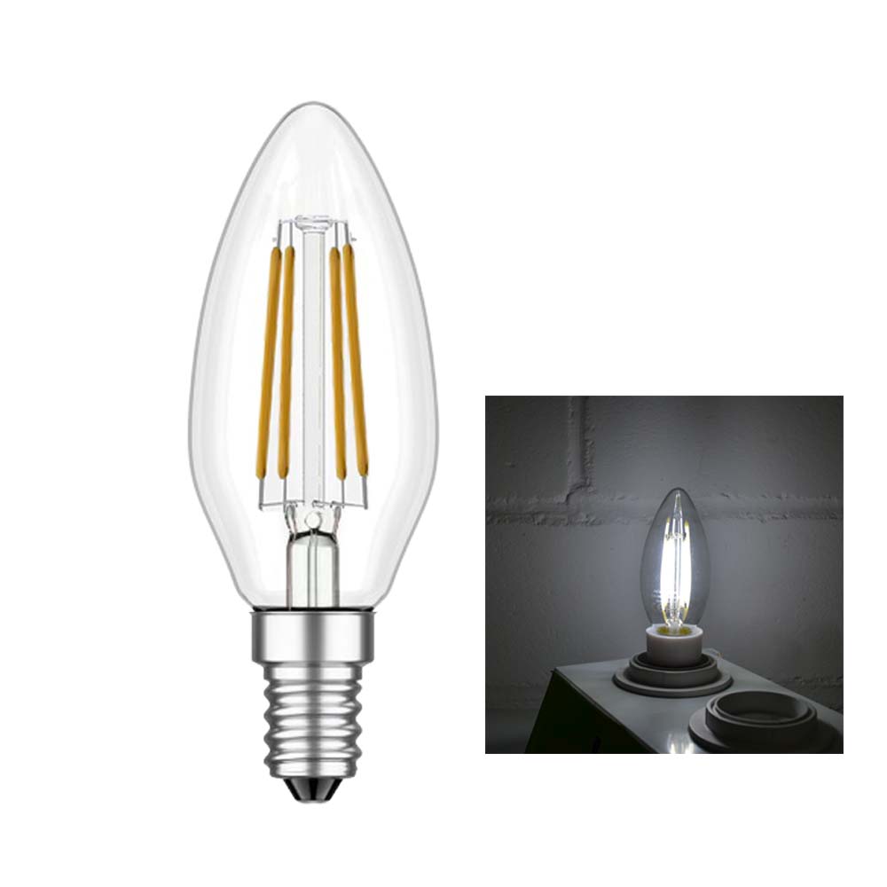 LED Lampe Kerze Filament 4W 500lm E14 Warmweiss Kaltweiss